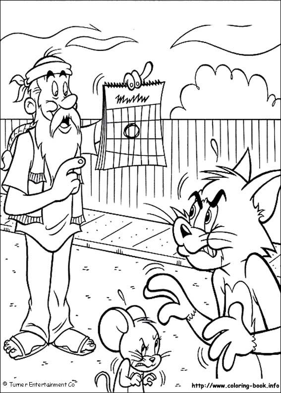 Tom and Jerry coloring picture